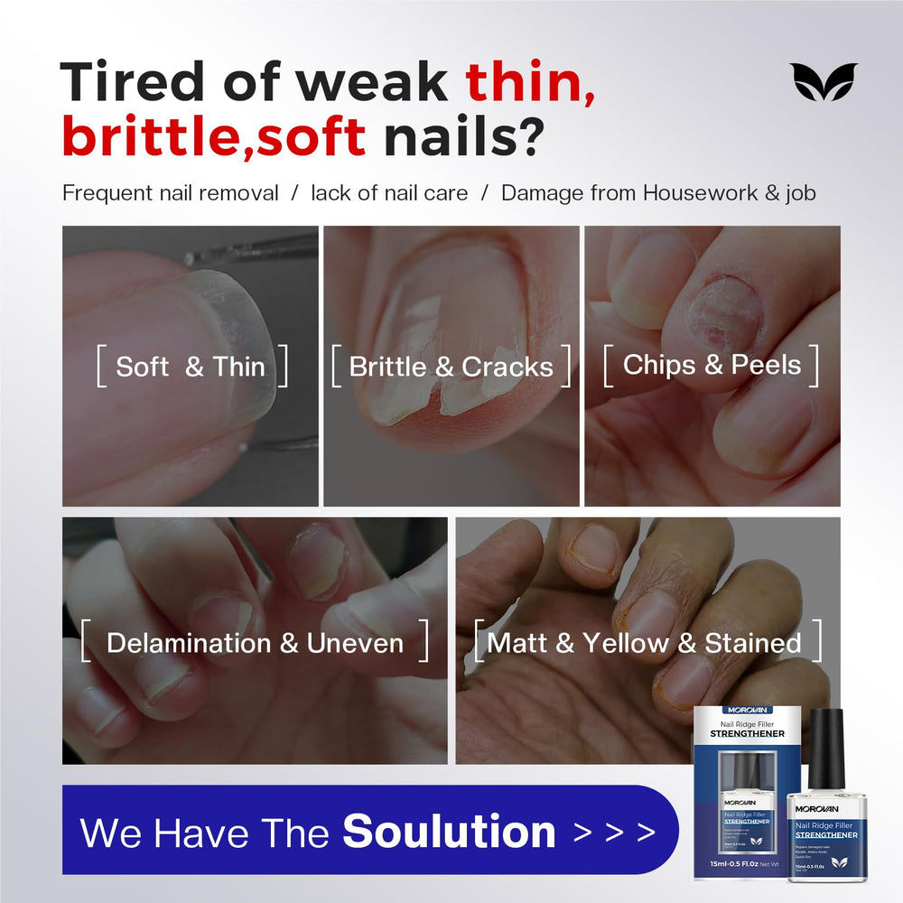 Morovan remplisseur rugosités-ongles: surface lisse et uniforme.