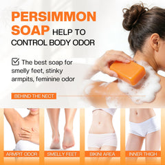 Savon Morovan Persimmon: formulation douce adaptée aux peaux sensibles et au nettoyage.