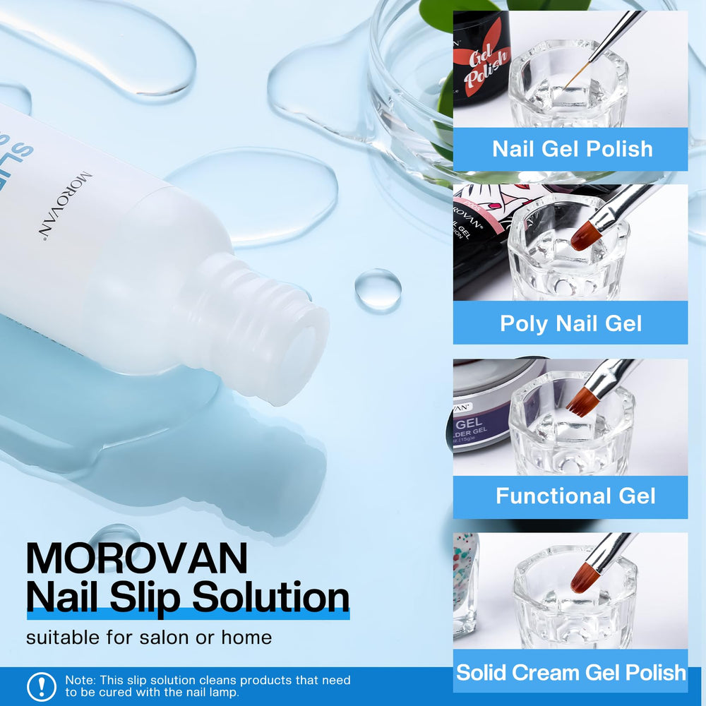 Morovan slip-solution matériau doux pour ongles en toute sécurité.