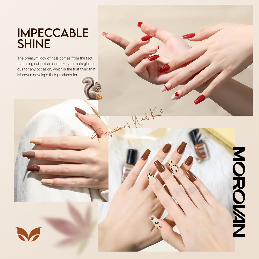 Morovan vernis chocolat foncé : couleur riche et sophistiquée résistant au quotidien