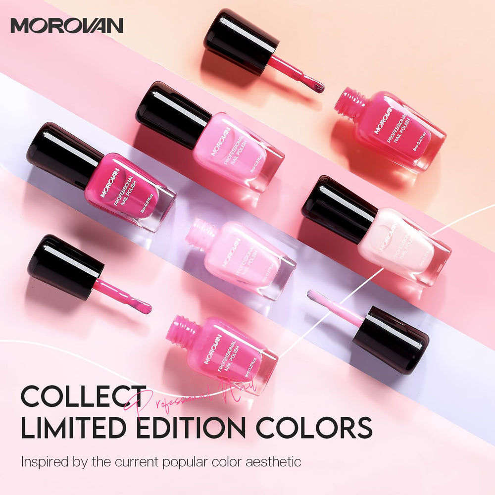 Morovan vernis rose fuchsia pour une touche audacieuse et tendance.