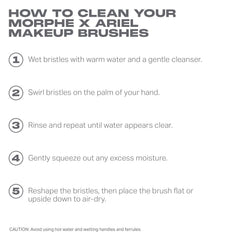 MORPHE x Ariel démonstration d'application fluide et équilibre des textures.