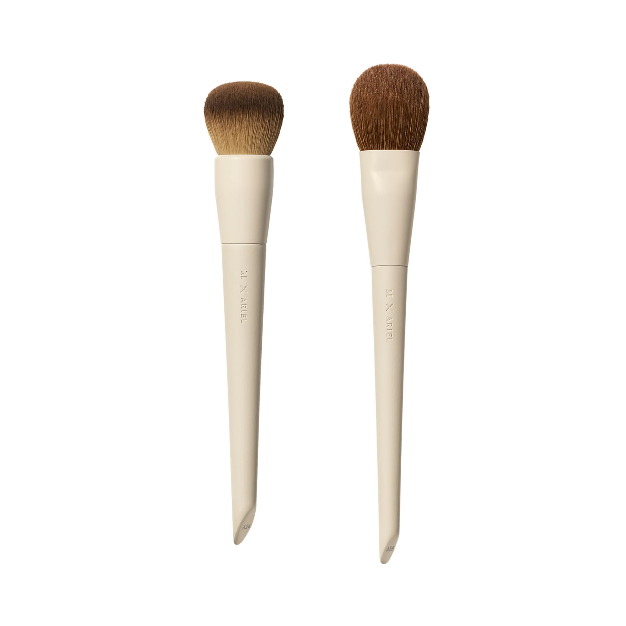 MORPHE x Ariel duo pinceaux peau dorée, coffret pro prêt à l'emploi.