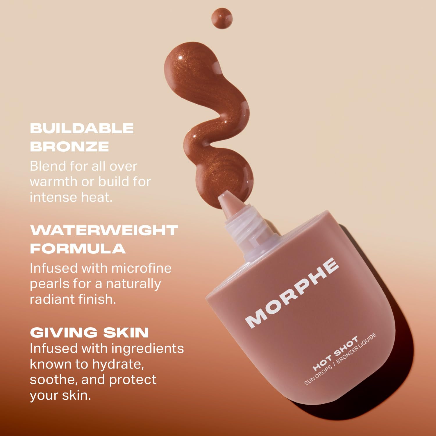 Morphe Hot Shot Sun Drops - Application mixte pouvant se melanger au fond de teint