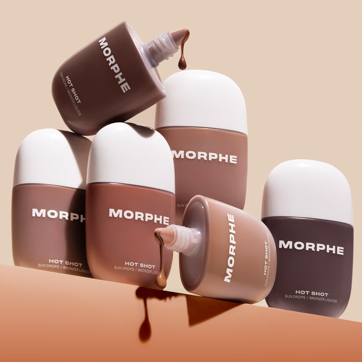 Morphe Hot Shot Sun Drops - Teinte doree pour une routine beaute transparente
