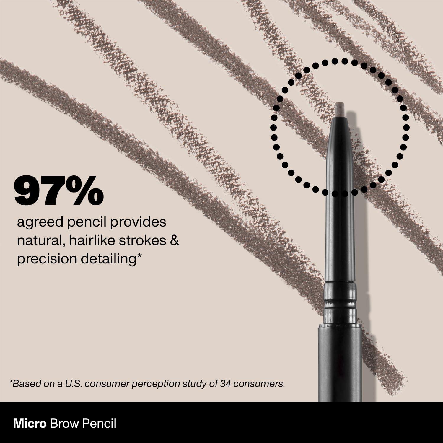 MORPHE Micro Dual Sourcils: application fluide et estompage facile avec la brosse.