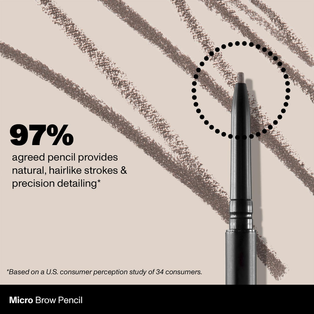MORPHE Micro Dual Sourcils: application fluide et estompage facile avec la brosse.
