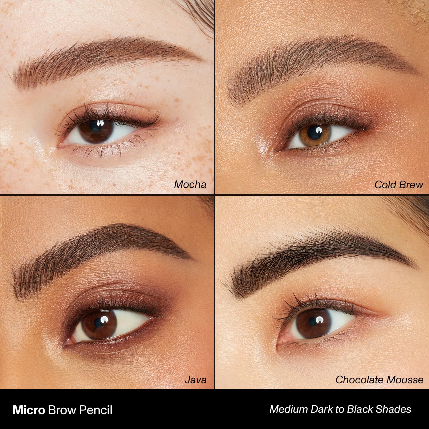 MORPHE Micro Dual Sourcils: pigmentation riche pour des couleurs durables.