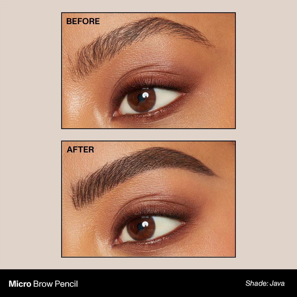 MORPHE Micro Dual Sourcils: traits poilus fins pour un effet naturel.