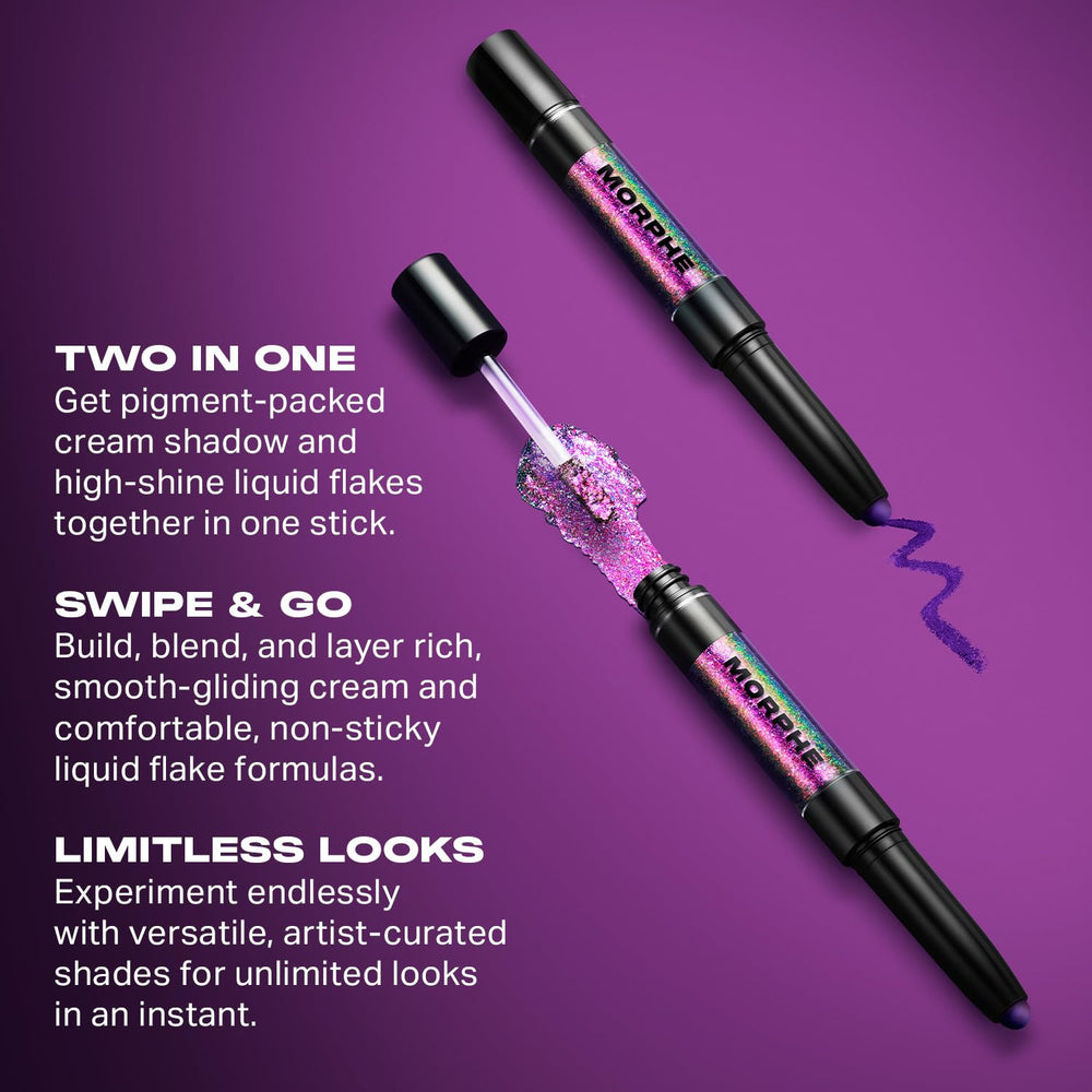 MORPHE Mixed Signals Fling paillettes chrome, finish métallique