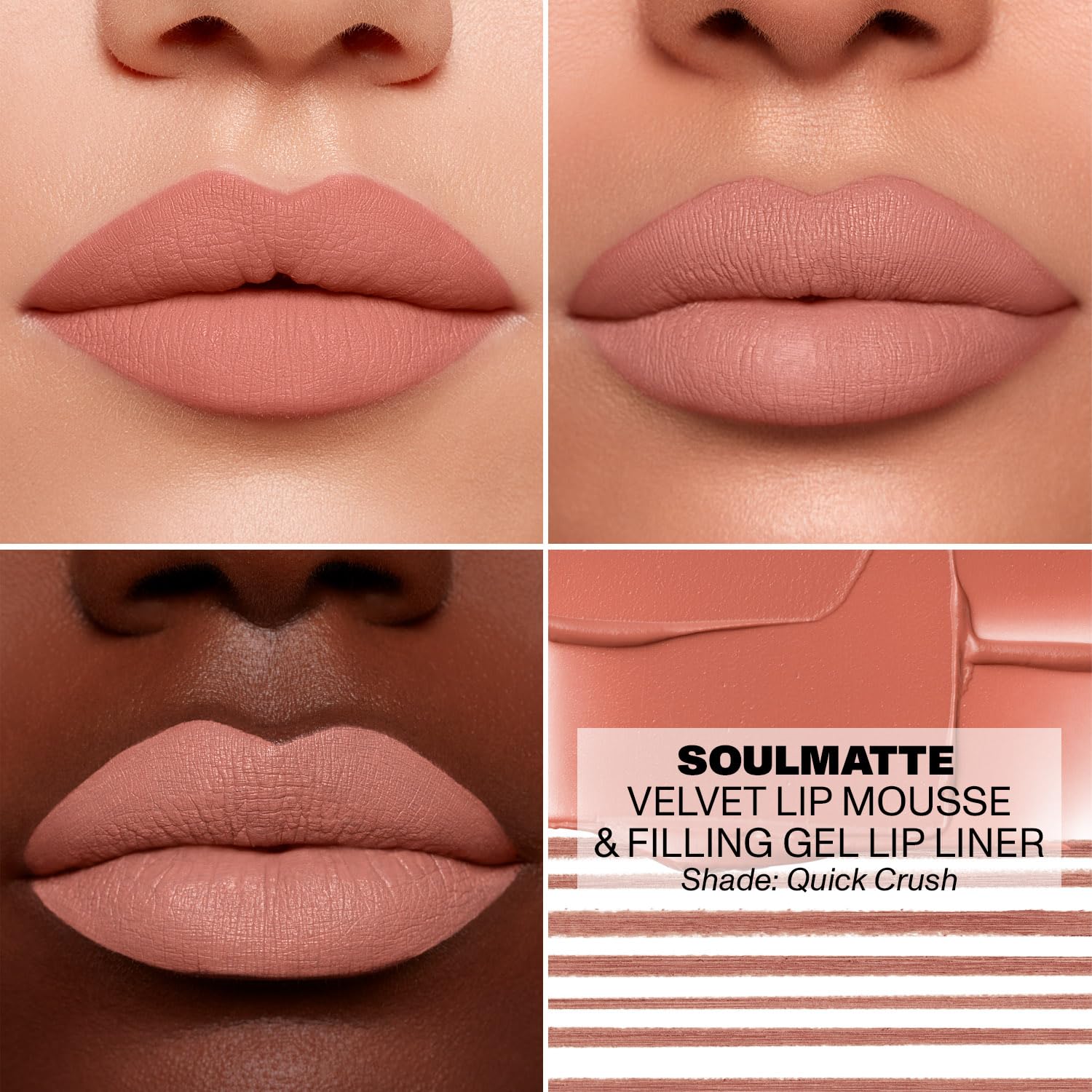 MORPHE Soulmatte huile de pépins de thé pour les lèvres, relief et douceur.