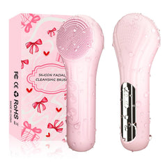 Mosnami brosse visage silicone rose pour un nettoyage en douceur et en profondeur