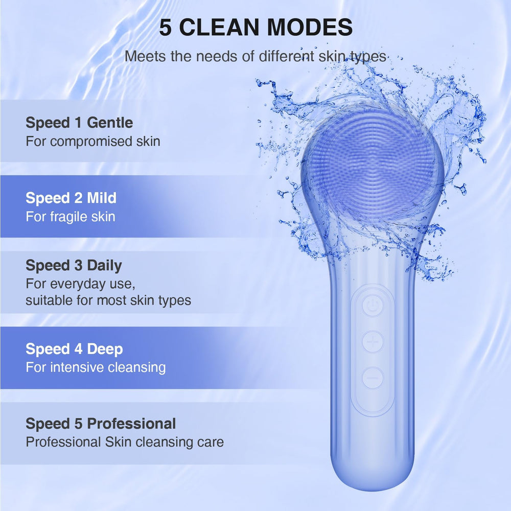 Mosnami nettoyage des pores du visage avec brosse silicone efficace.