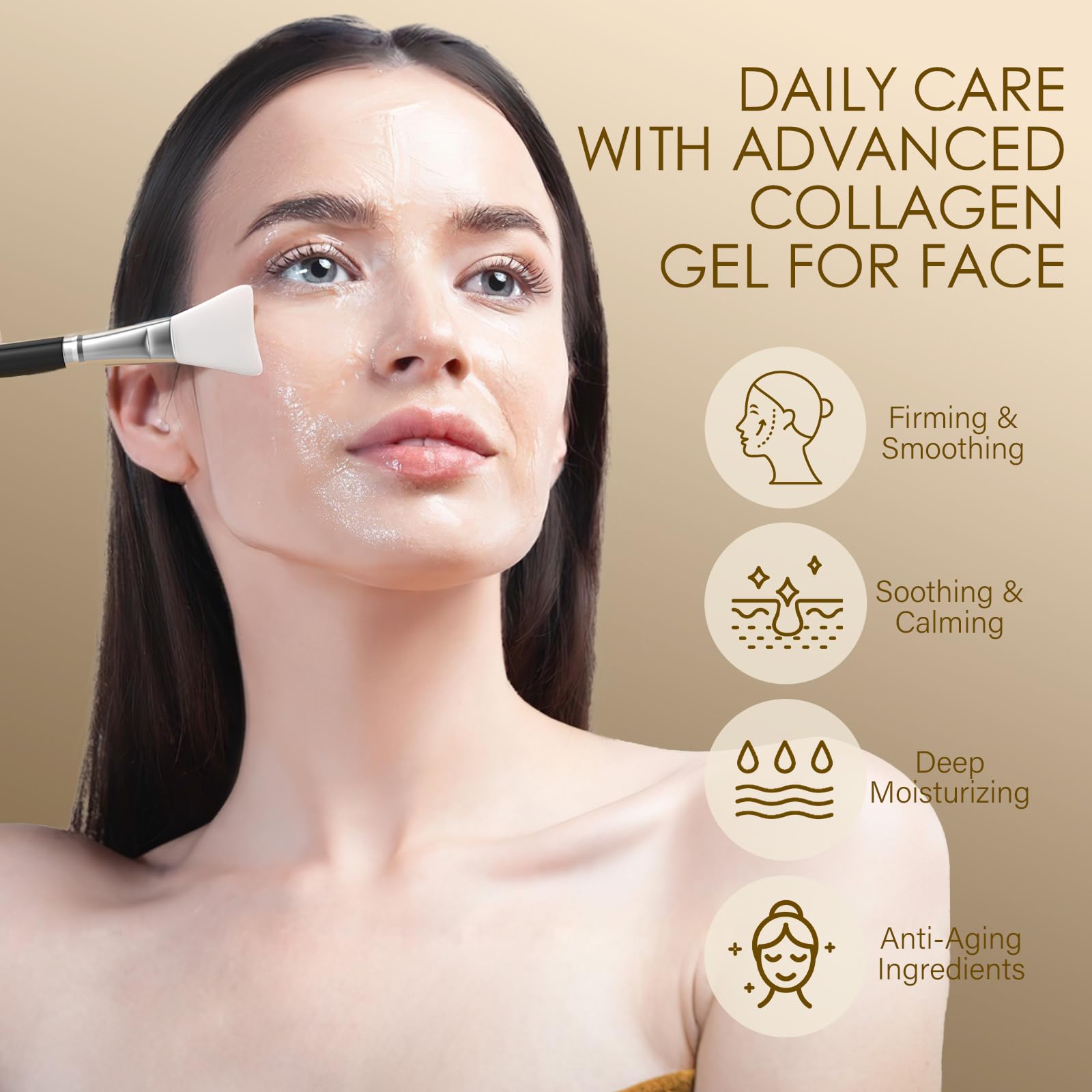 Collagène hydrolysé MOSRROU visage, peau plus ferme et lisse.