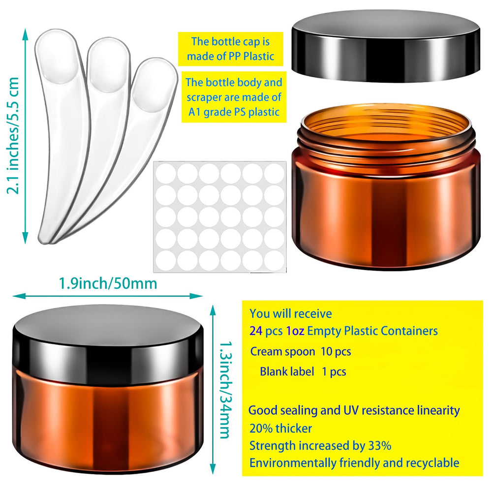 MotBach bocaux ambrés 30ml avec etiquettes incluses pour une organisation rapide.