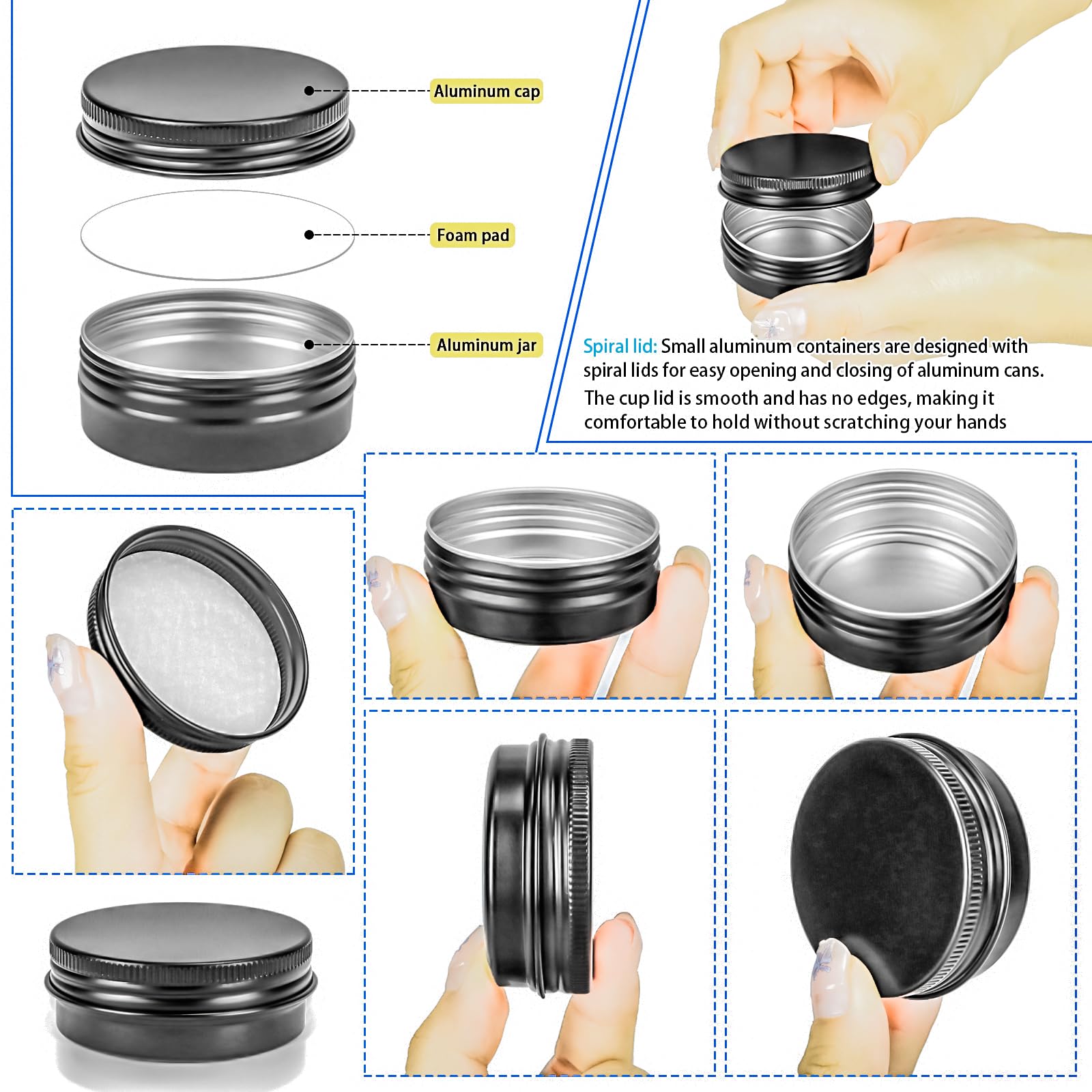MotBach boîte aluminium 30 ml fermée, transport discret.