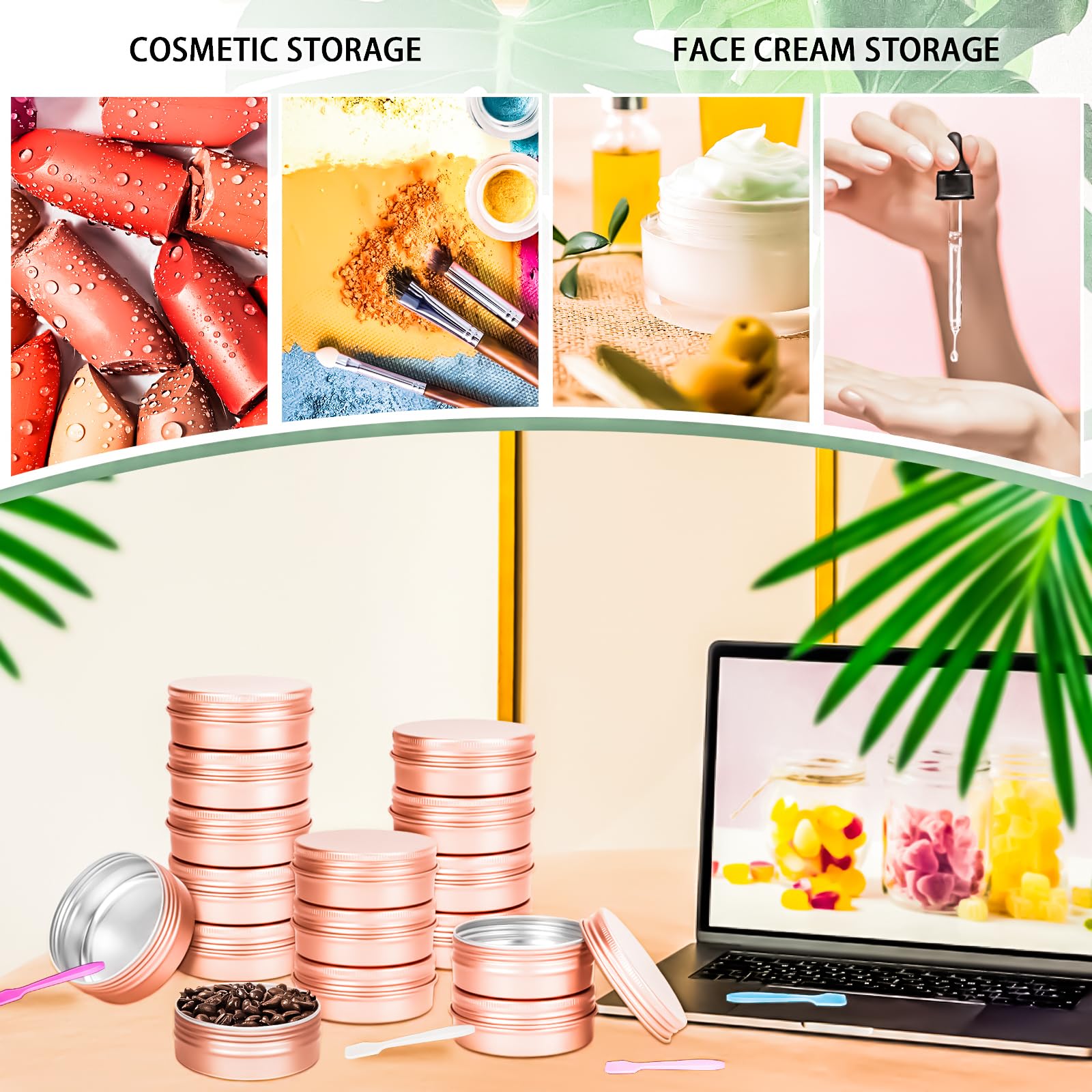 Emballage durable MotBach pour cosmétiques, bricolage et cadeaux.