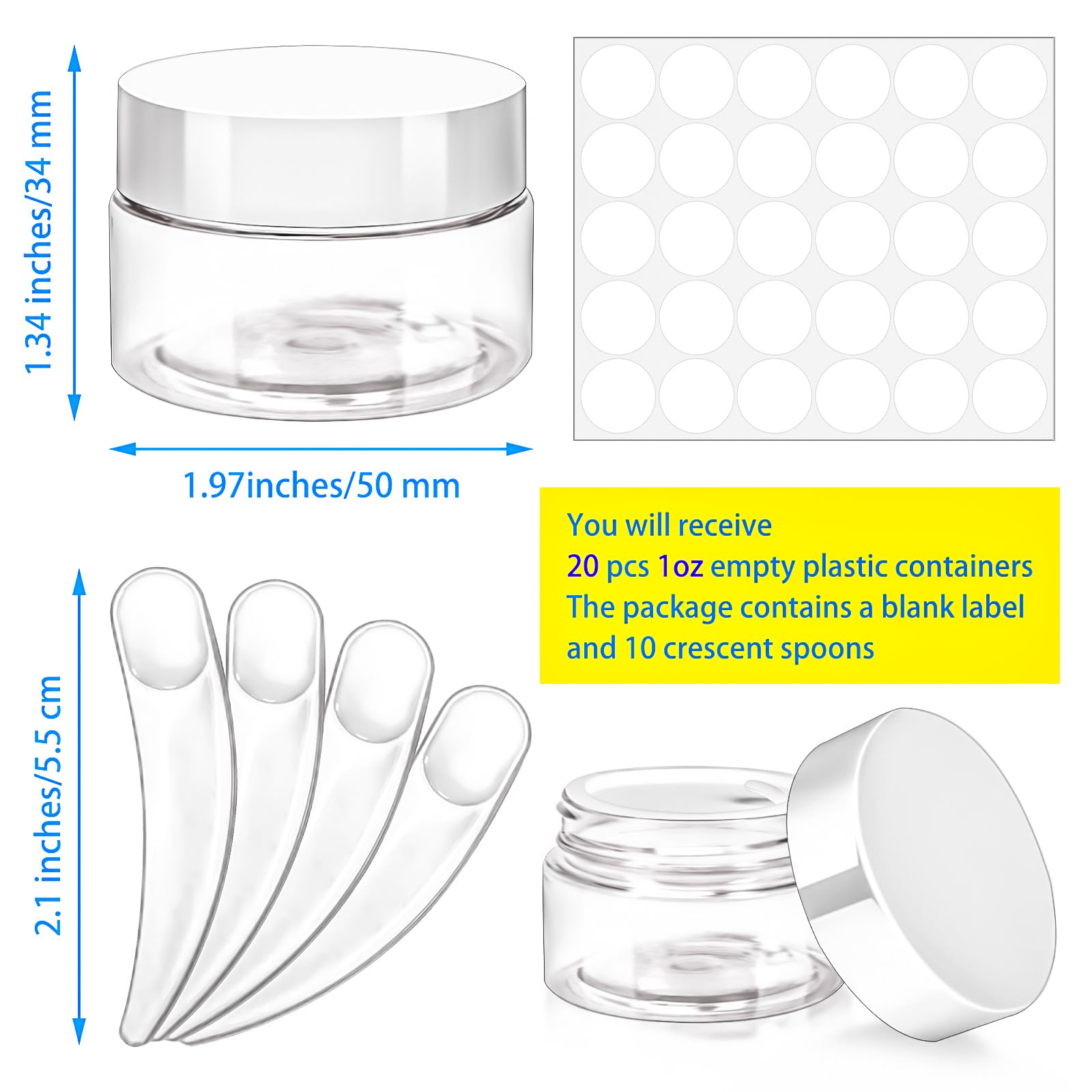 MotBach: pot plastique 30 ml ouvert, démontrant étanchéité fiable.