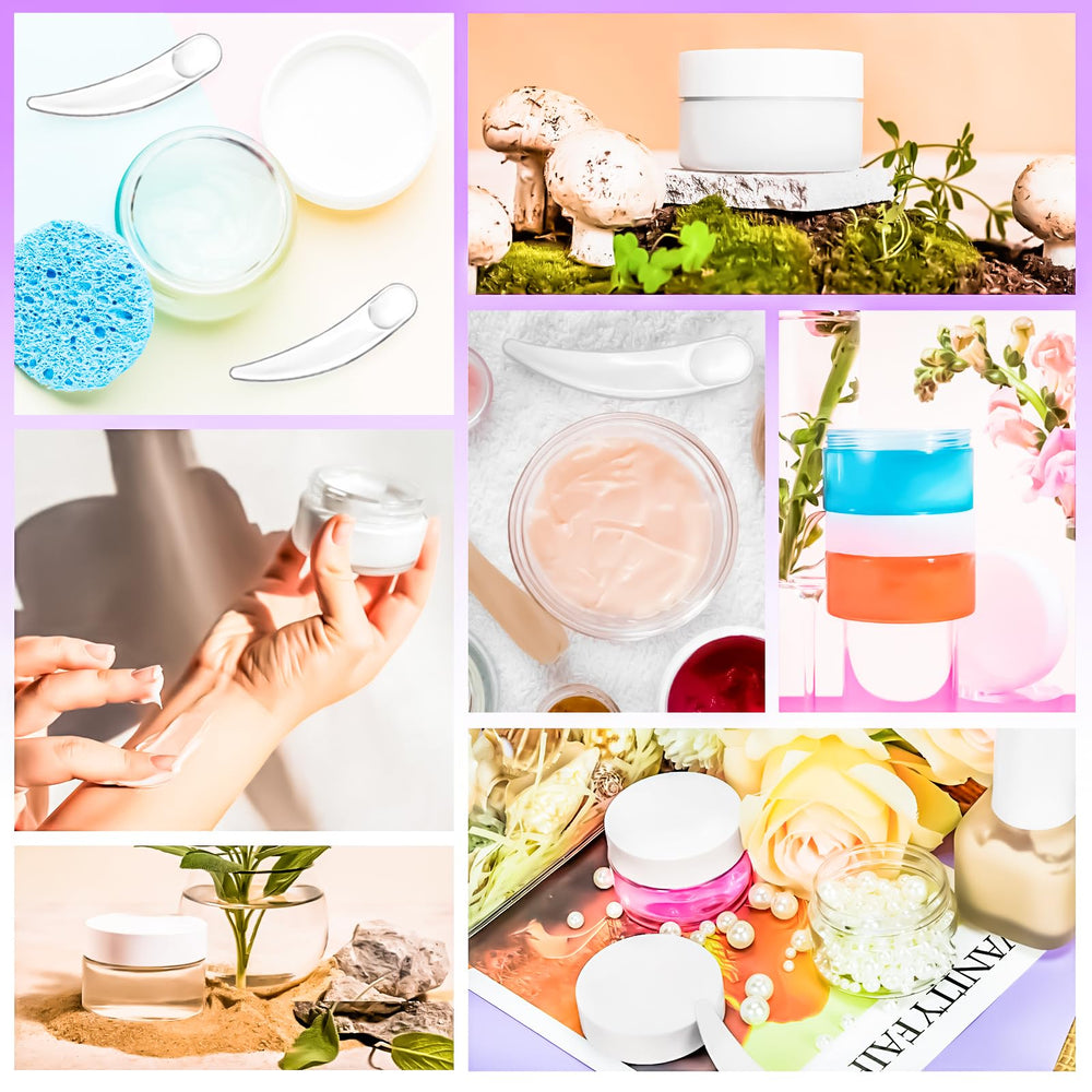 MotBach: utilisations variées pour cosmétiques faits maison et échantillons.
