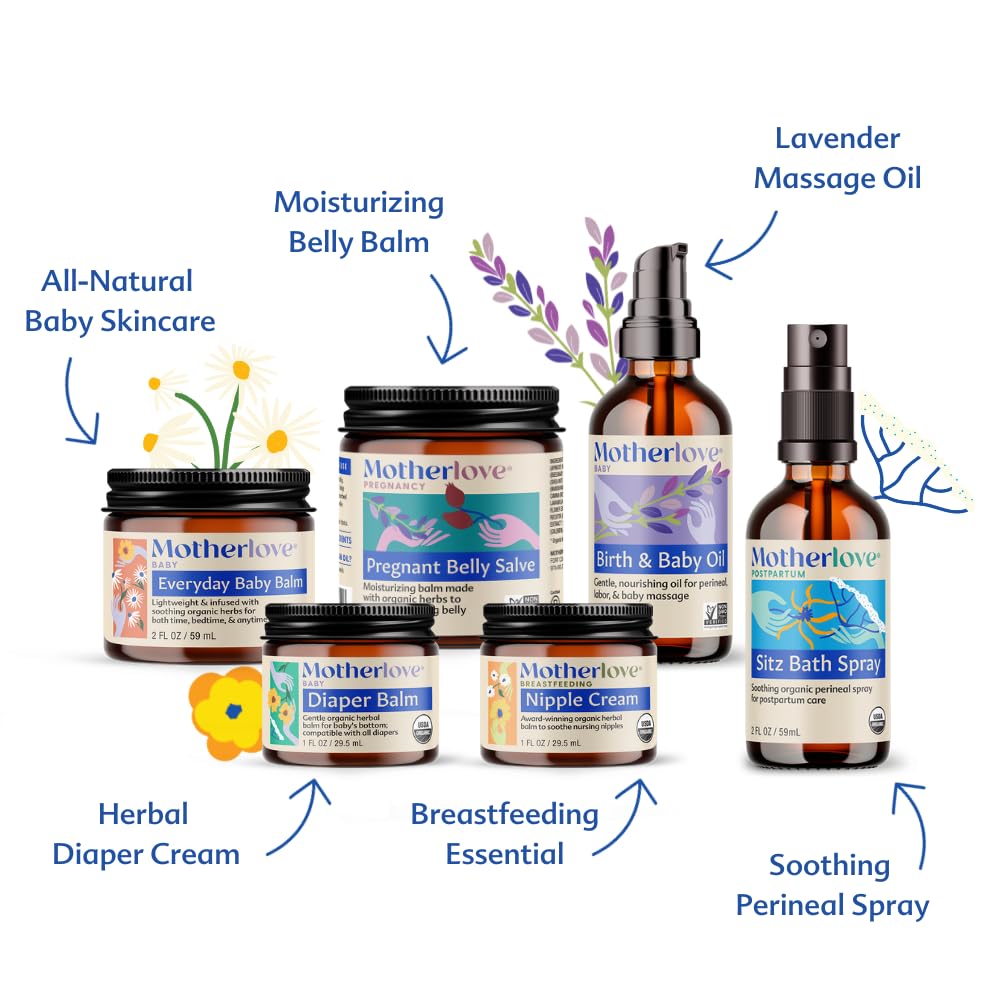 Baume ventre grossesse Motherlove, soin apaisant et hydratant