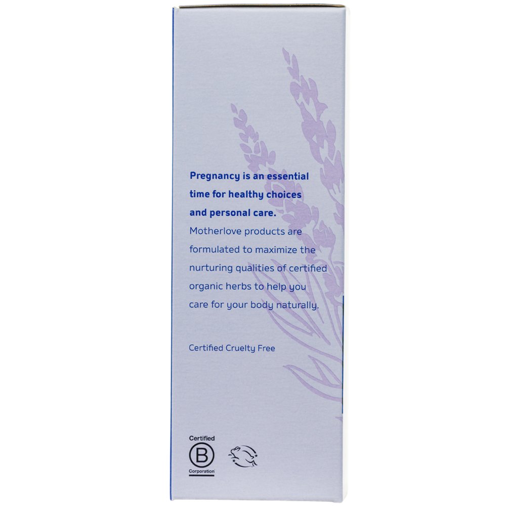 Motherlove huile ventre enceinte : certifications sans cruauté et sans OGM soutiennent votre routine.
