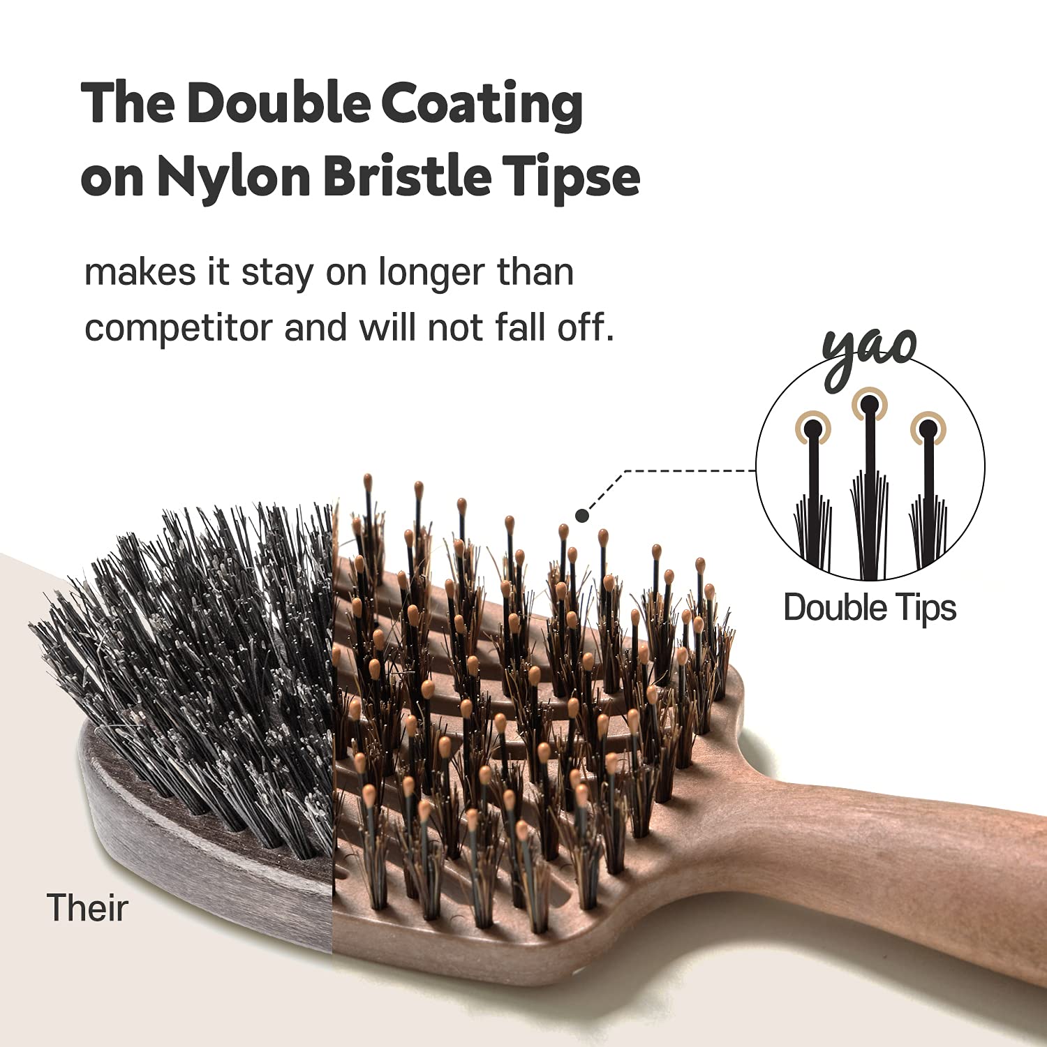 Brosse Mothers Corn Yao, adaptée aux boucles