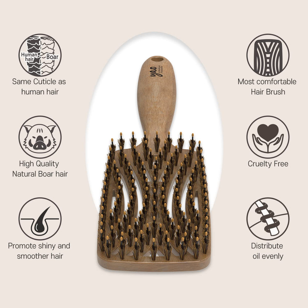 Brosse Mothers Corn Yao, design ventilé et confort