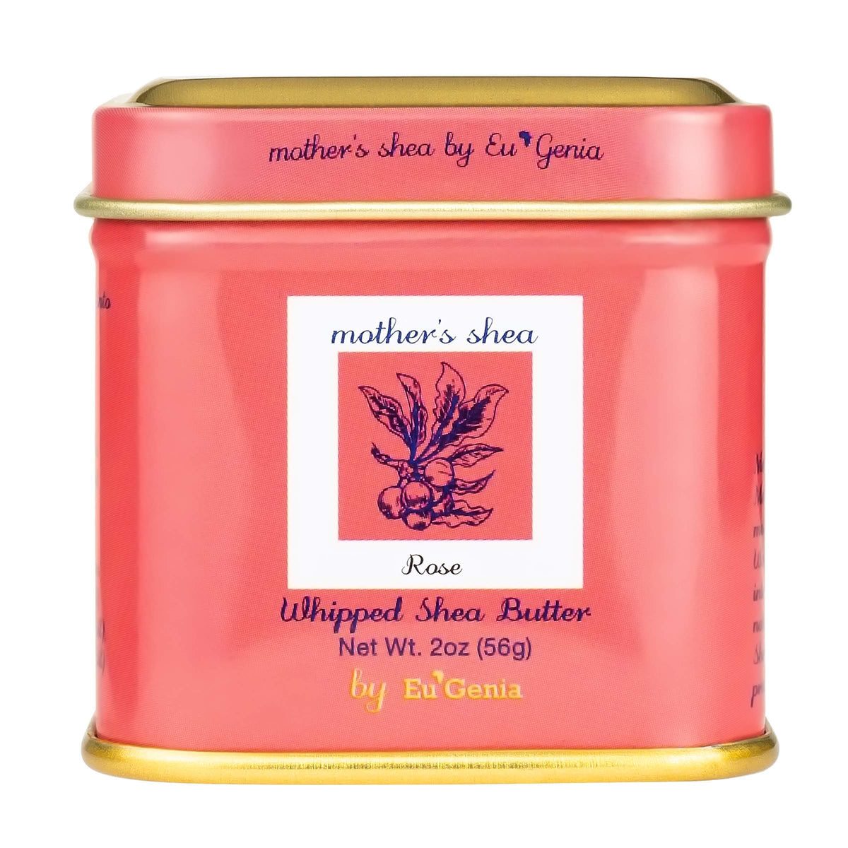 Mother's Shea Beurre karité fouetté Rose appliqué sur le visage pour nourrir et hydrater.