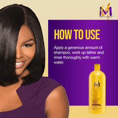 Démêlage facilité après utilisation du Motions Active Moisture Lavish Shampoo.
