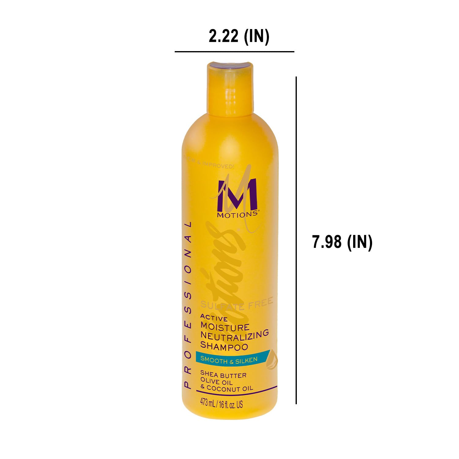 motions pro neutralisant shampoing, formule adaptée aux cheveux secs pour plus de souplesse.