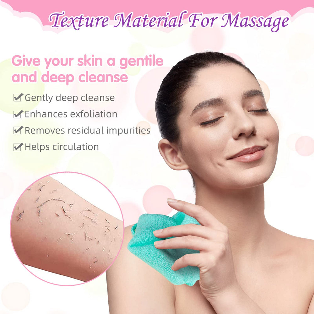 Gant gommage dos Moukeren rose, accessoire bain pratique.