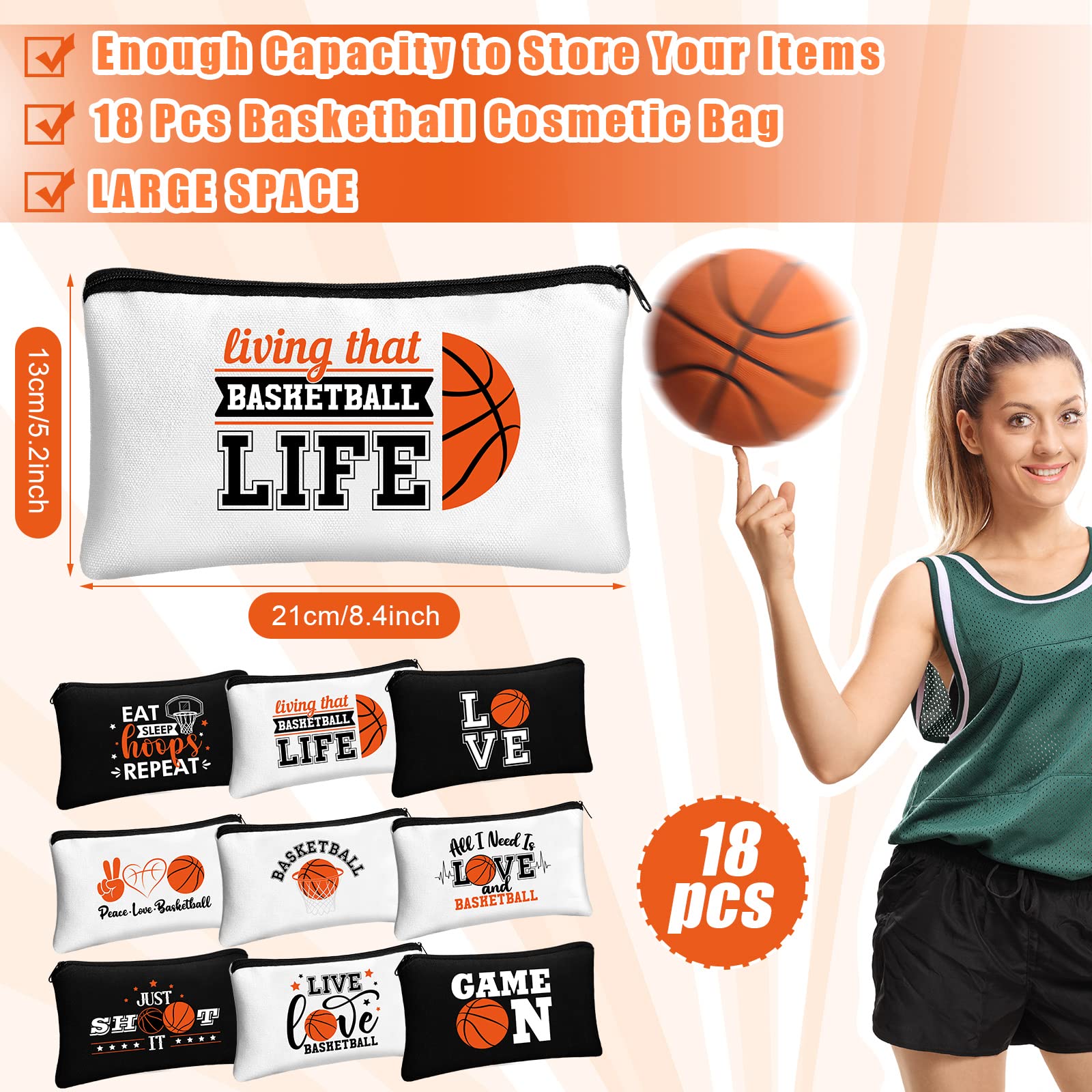 Lot de sacs basket-ball Moukeren, rangement rapide lors des déplacements.