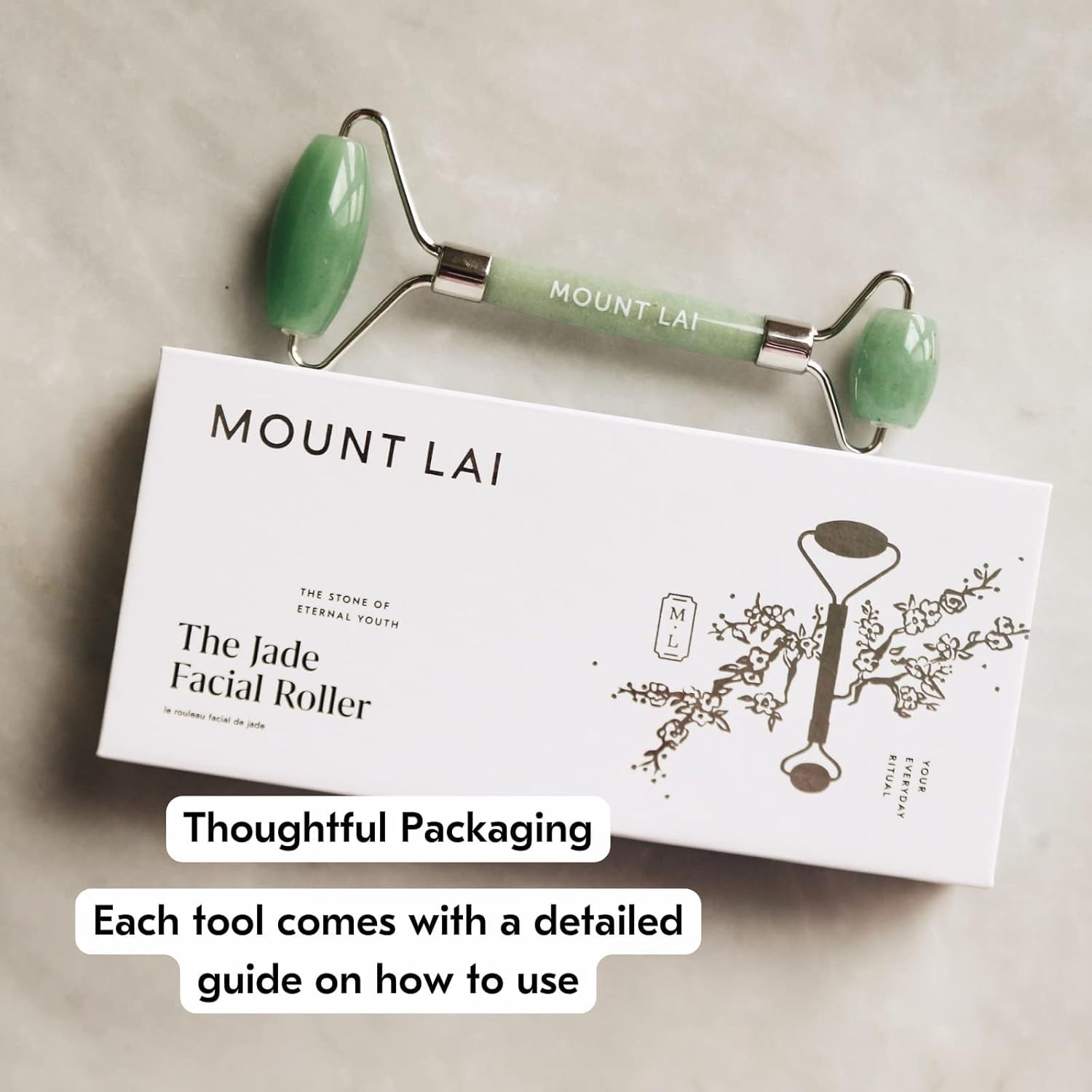 Rouleau jade Mount Lai pierre authentique et non traitée, caractère unique