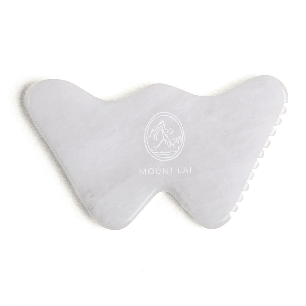 Mount Lai Vitality Qi: pierre blanche et long bord lisse pour les contours du front.