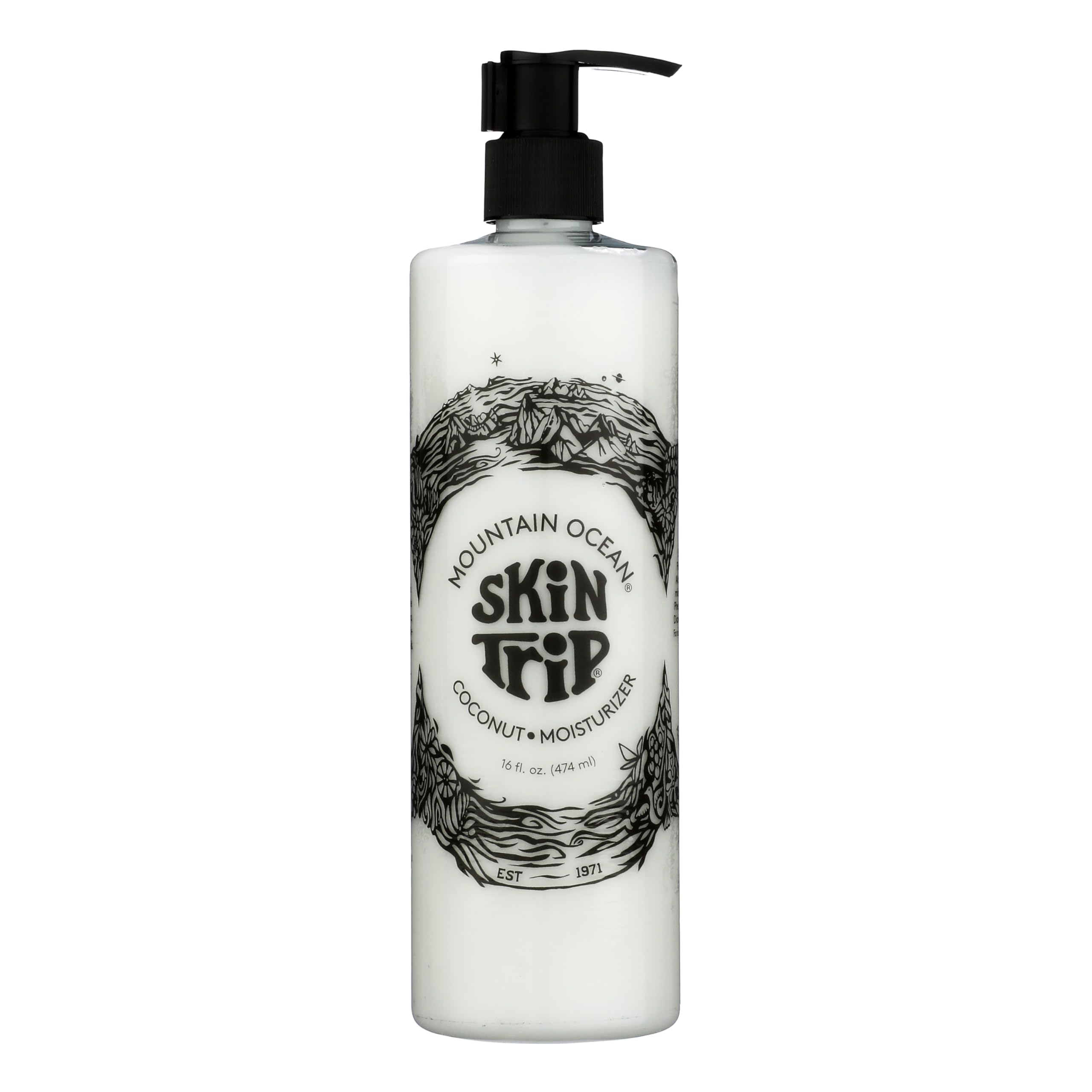 Mountain Ocean lotion corps coco 16 oz pompe – hydratation légère et pratique.