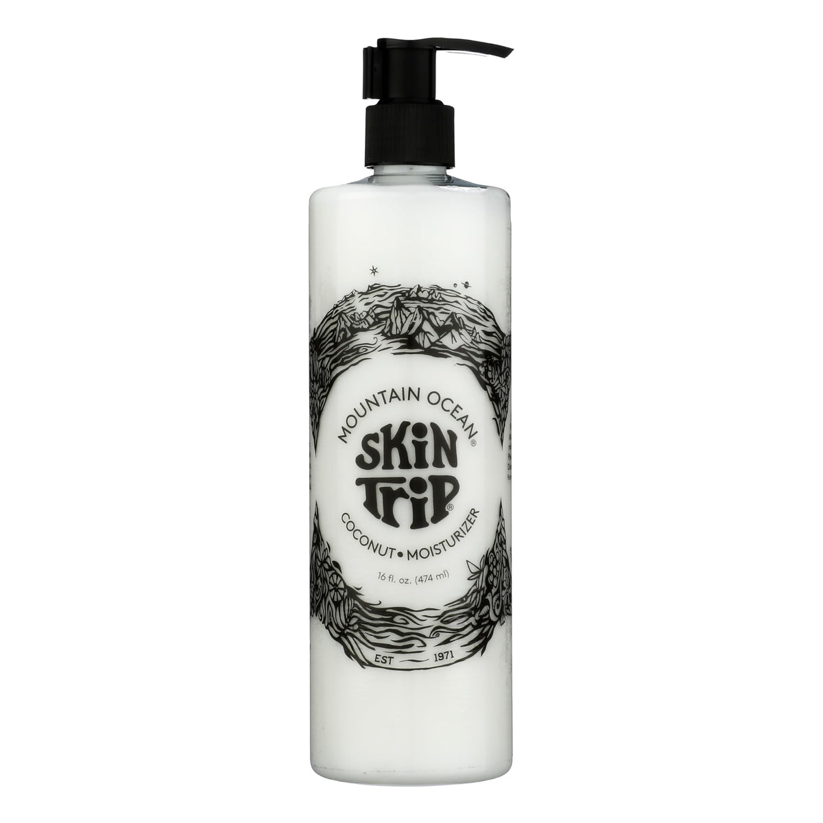 Mountain Ocean lotion corps coco 16 oz pompe – hydratation légère et pratique.