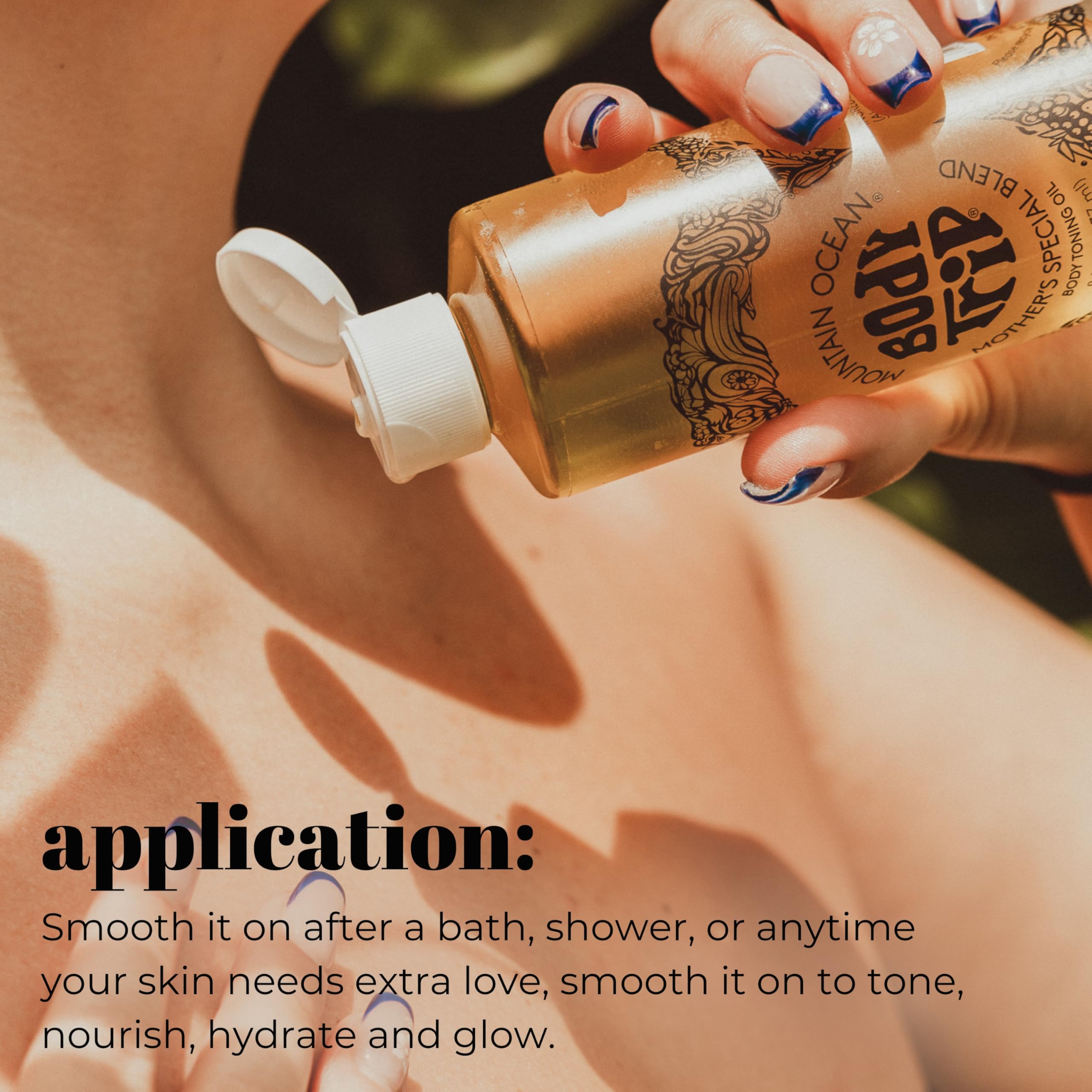 Application sur tout le corps Mountain Ocean, douceur quotidienne.