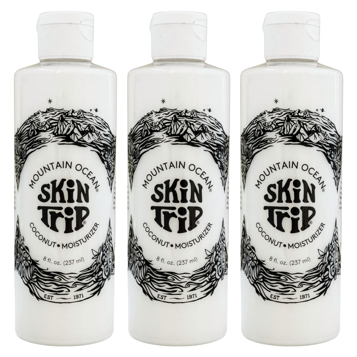 Mountain Ocean Skin Trip – emballage ancien, authenticité et héritage.