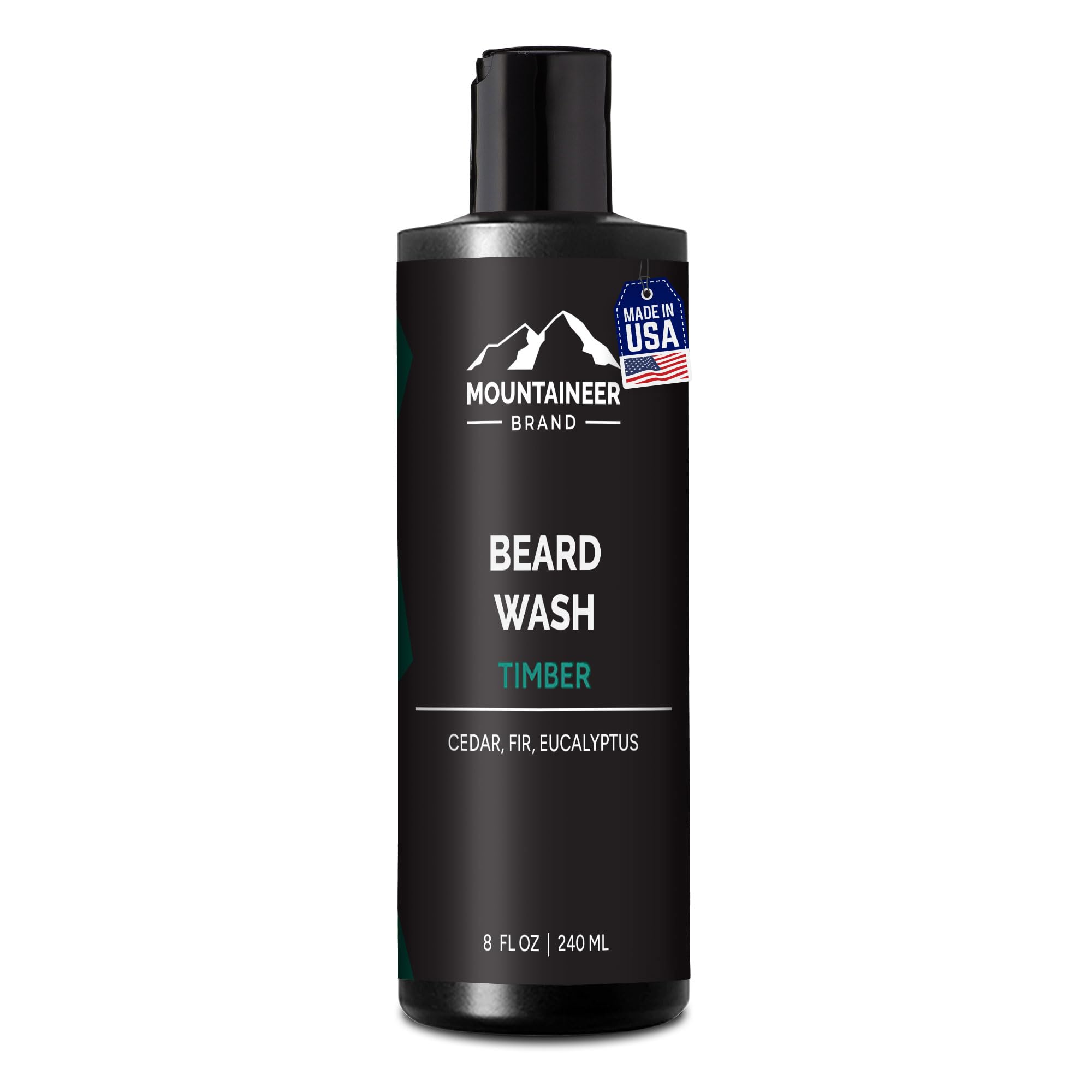 Mountaineer Brand — bouteille du shampooing barbe, nettoyage en profondeur.