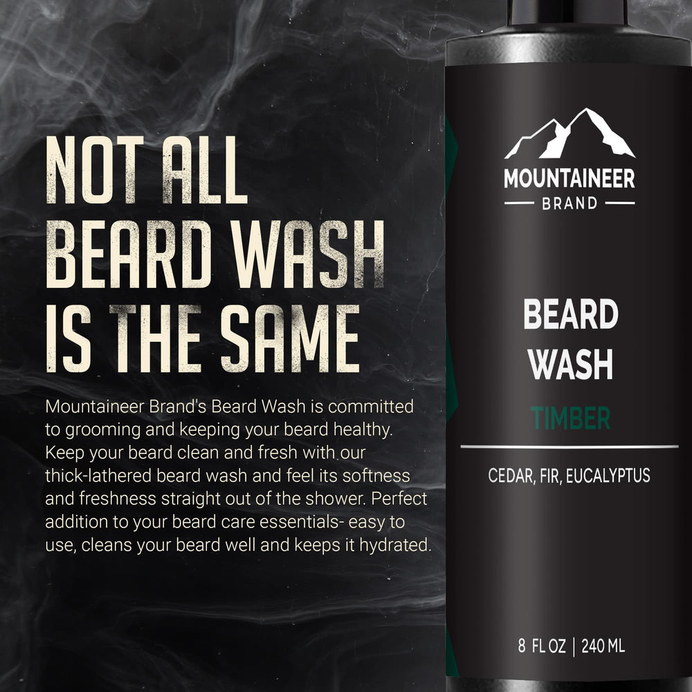 Mountaineer Brand — étiquette parfum boisé, senteur agréable pour la douche.