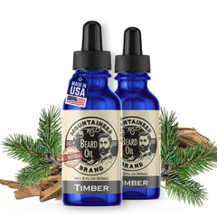 Huile barbe Mountaineer Brand, parfum bois, hydratation rapide