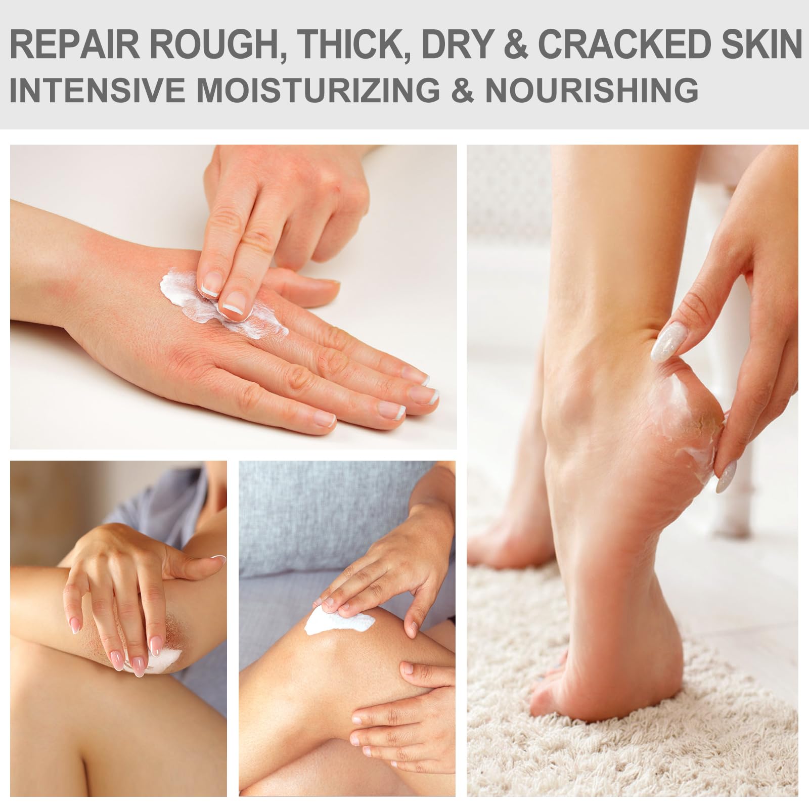 Mouriven Crème Urée 40% absorption rapide sans gras pour une peau souple.