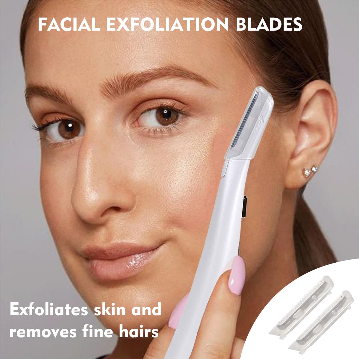 MOVELOVE lames remplacement Dermaplane Glo illuminé et facilement clipables.