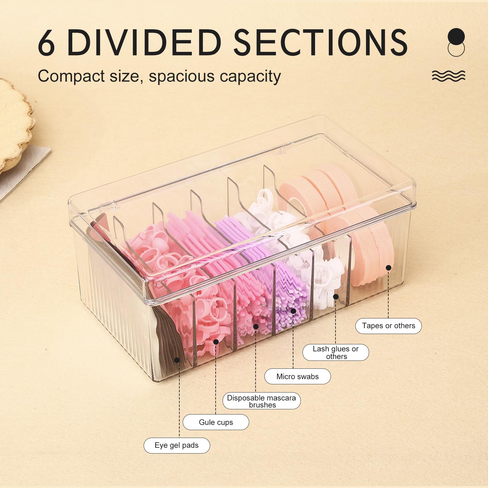 MoyRetty organisateur extensions de cils, idéal pour salon et maison.