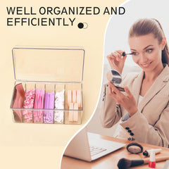MoyRetty tray-organisateur transparent pour extensions de cils, améliore l'efficacité en salon.