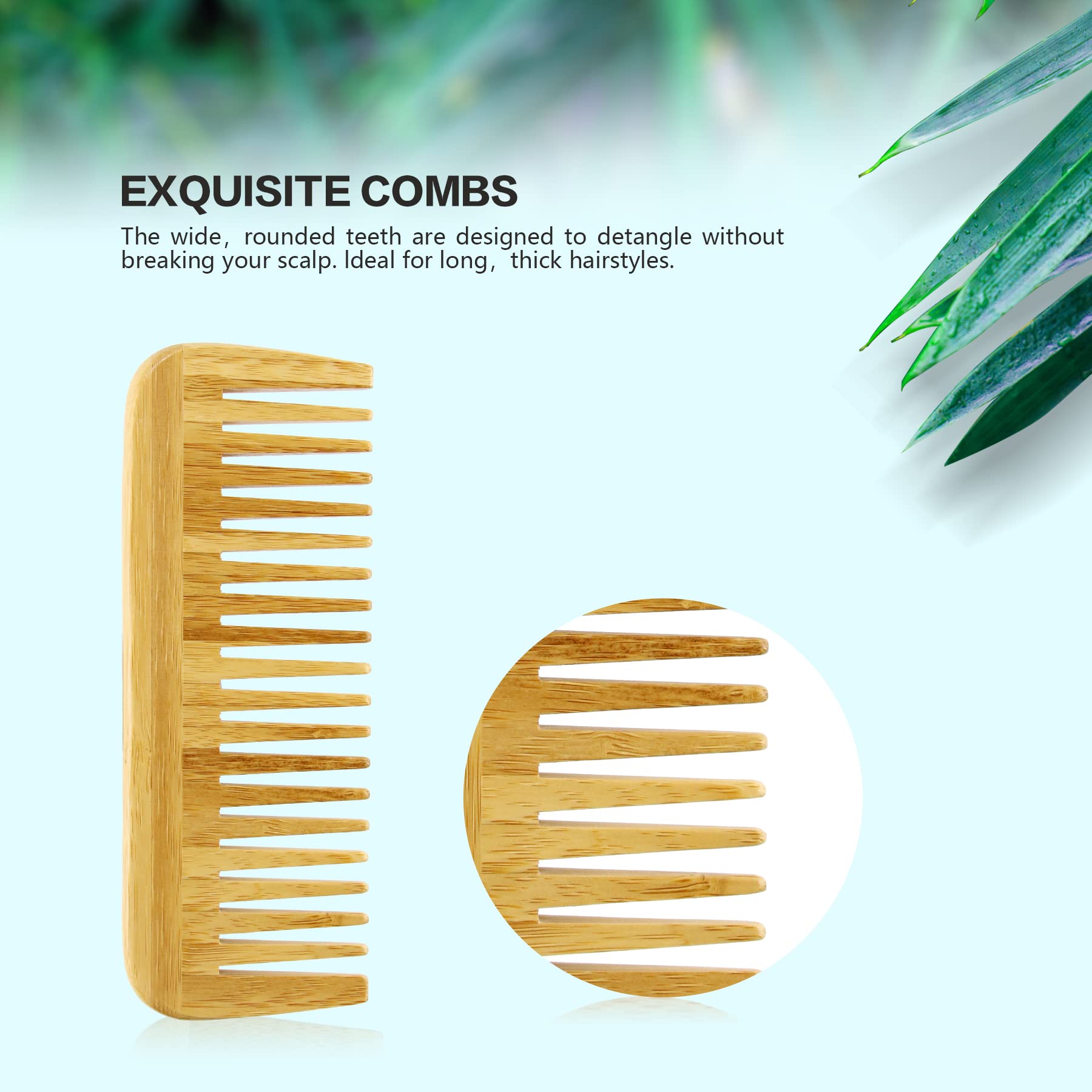 MoyRetty Bamboo : anti-statique pour cheveux plus lisses et sans frisottis.