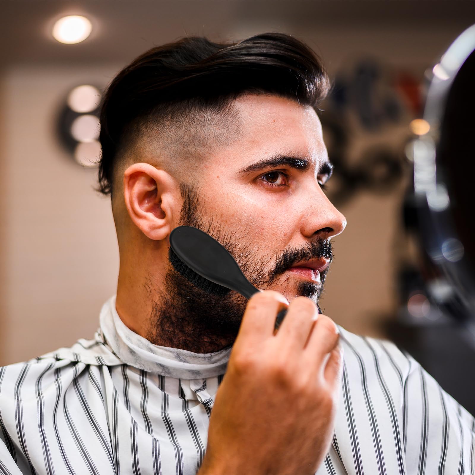 Mozeat Lens – brosse barbe salon polyvalente: usage domestique ou pro.
