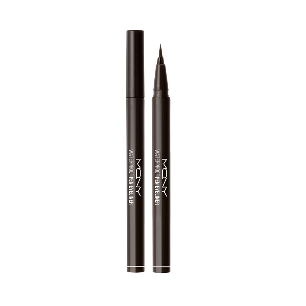 MQNY MacQueen stylo eyeliner étanche brun-noir prêt à tracer une ligne nette
