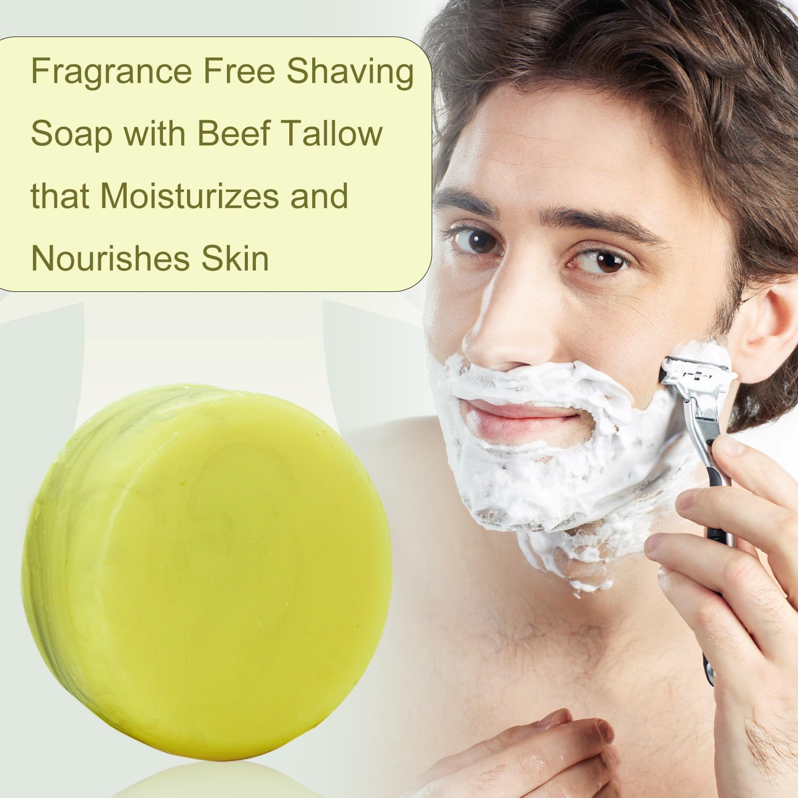MR.A mousse riche pour rasage, offre une glisse douce.