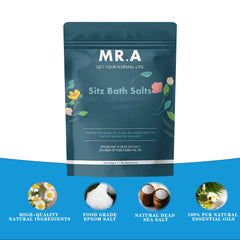 MR.A Sitz Bath Sels poche BPA-free — format pratique et sûr pour le rangement.